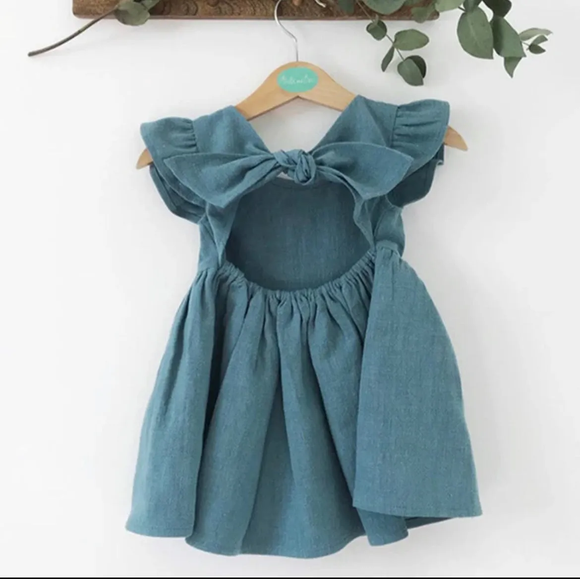 “ Kids Tales” Essentials Girls Dress, Flying Sleeve Ruffles