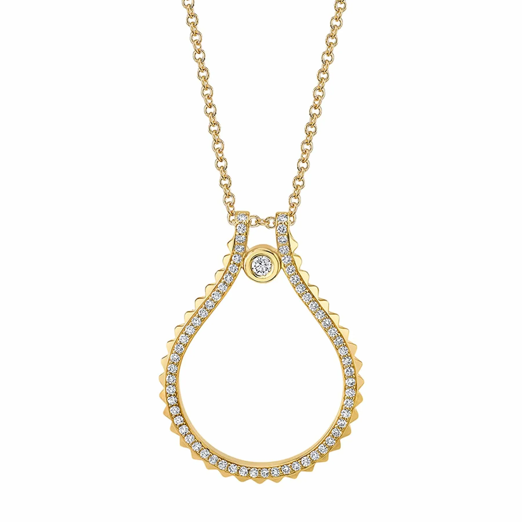 0.63ctw Diamond Pavé Signature MM Tetra Pendant