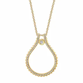 0.63ctw Diamond Pavé Signature MM Tetra Pendant