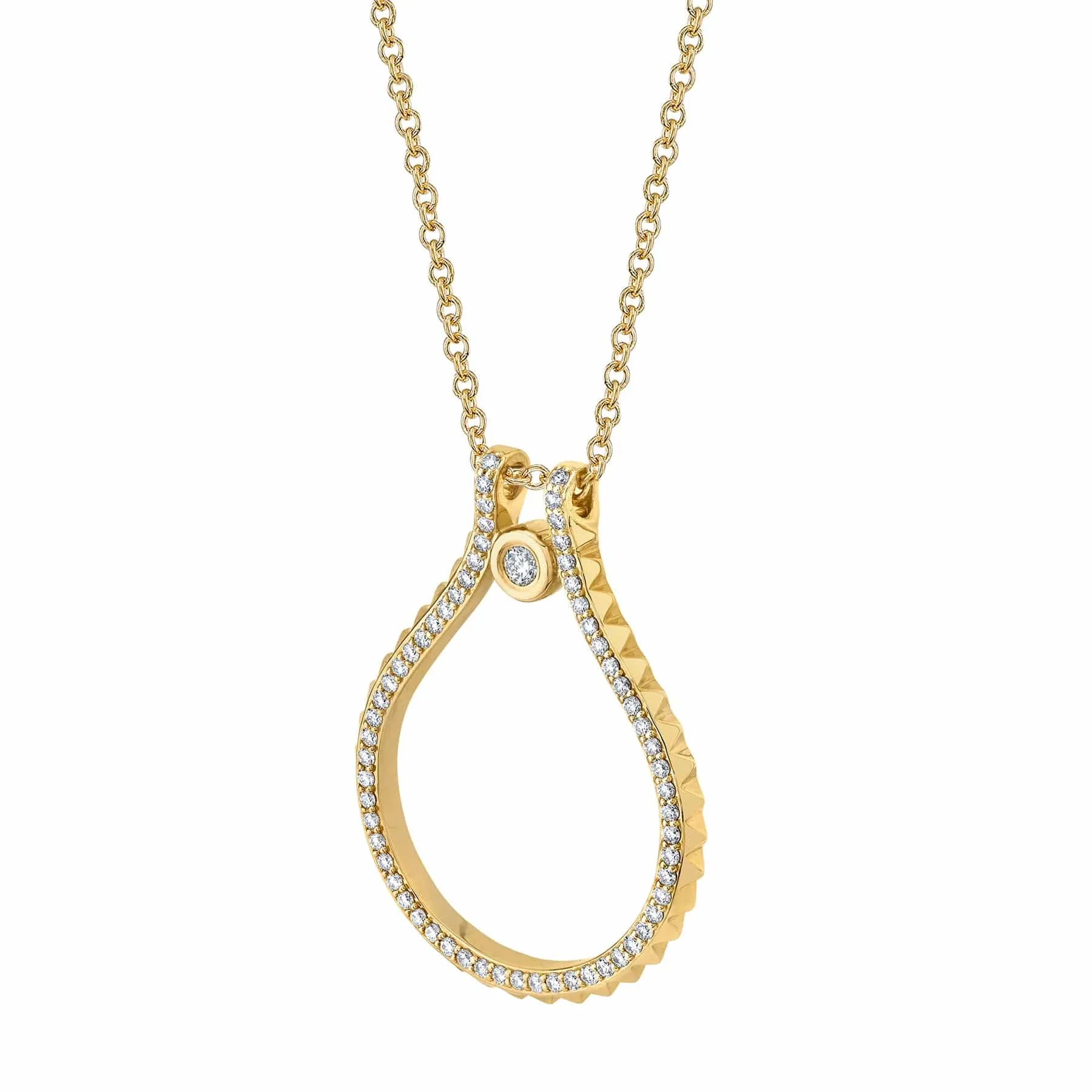 0.63ctw Diamond Pavé Signature MM Tetra Pendant