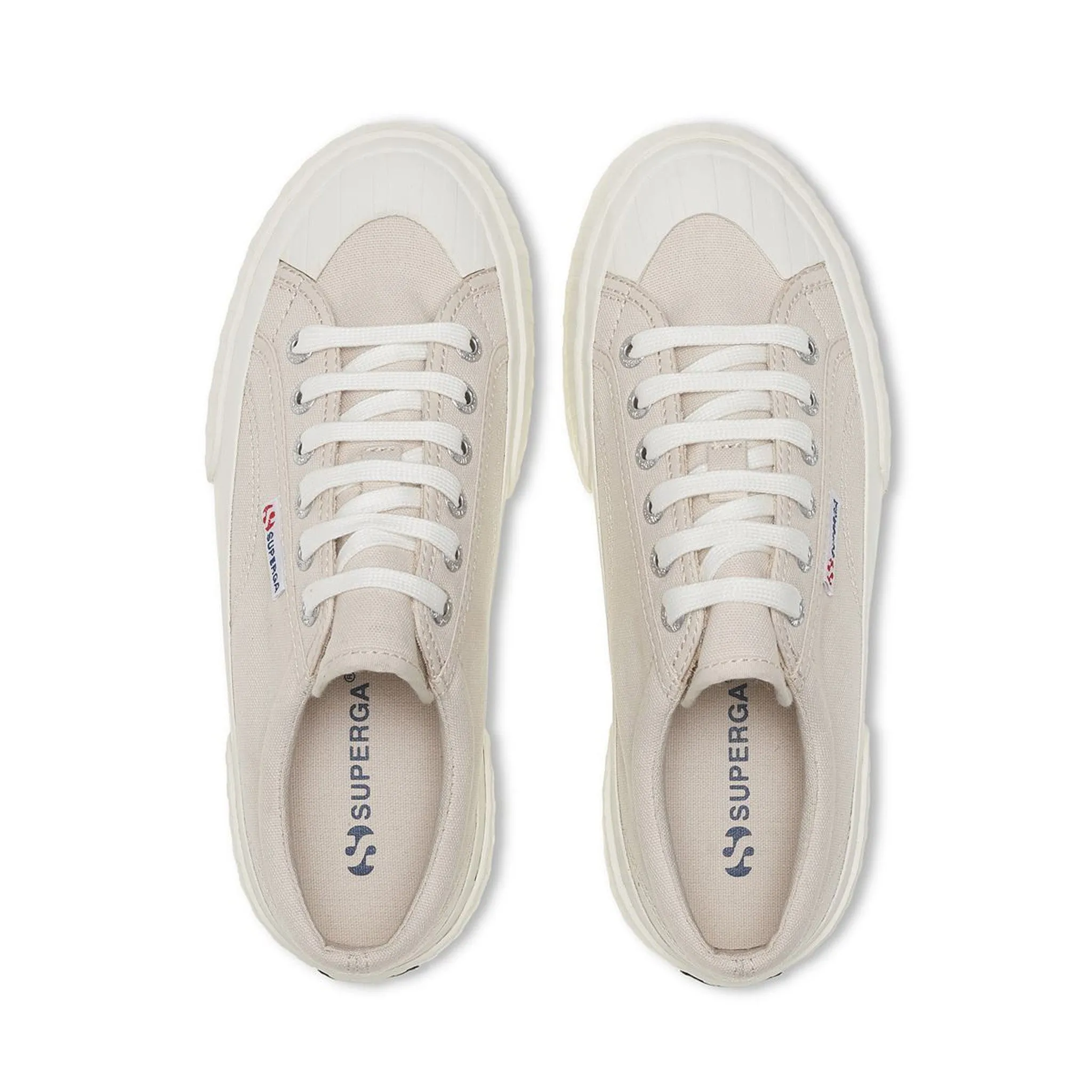 2631 Stripe Platform Sneakers - Beige Lt Avorio