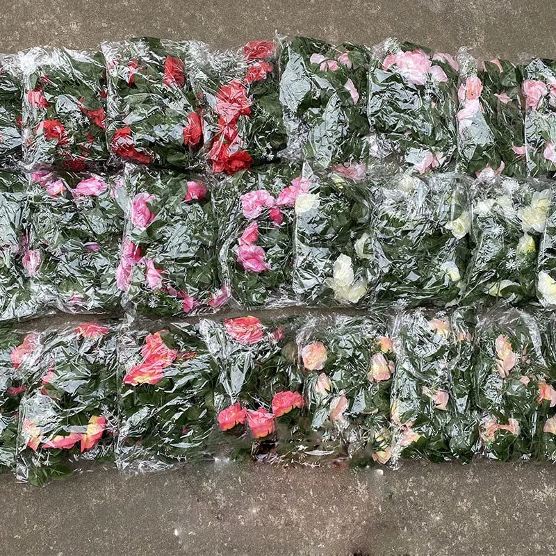 33 Flower Heads / Batches of Silk