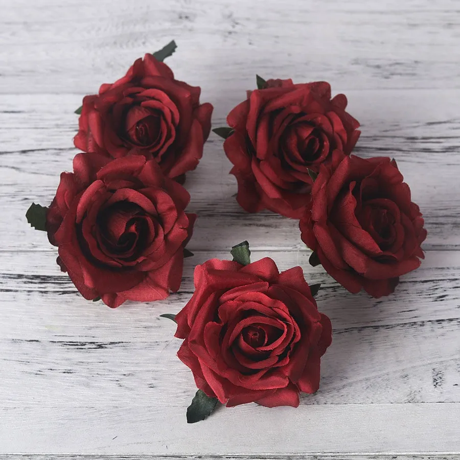 5pcs Artificial Big Rose