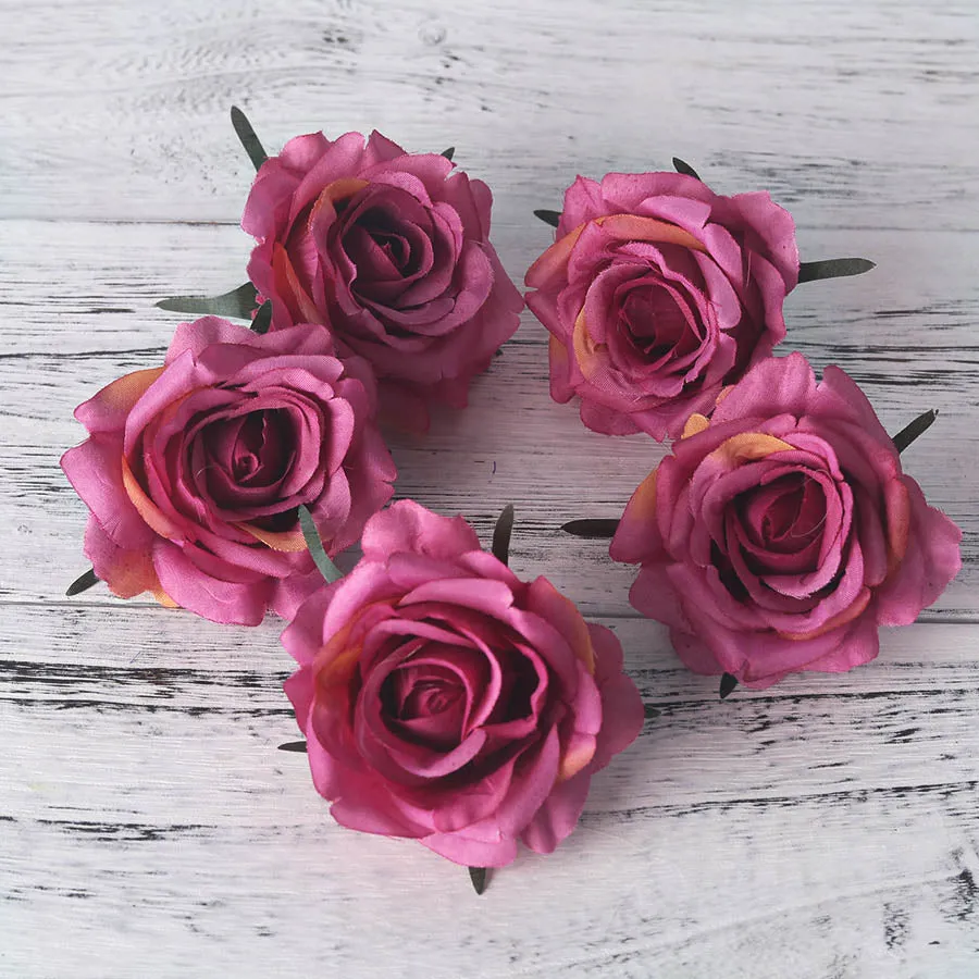 5pcs Artificial Big Rose