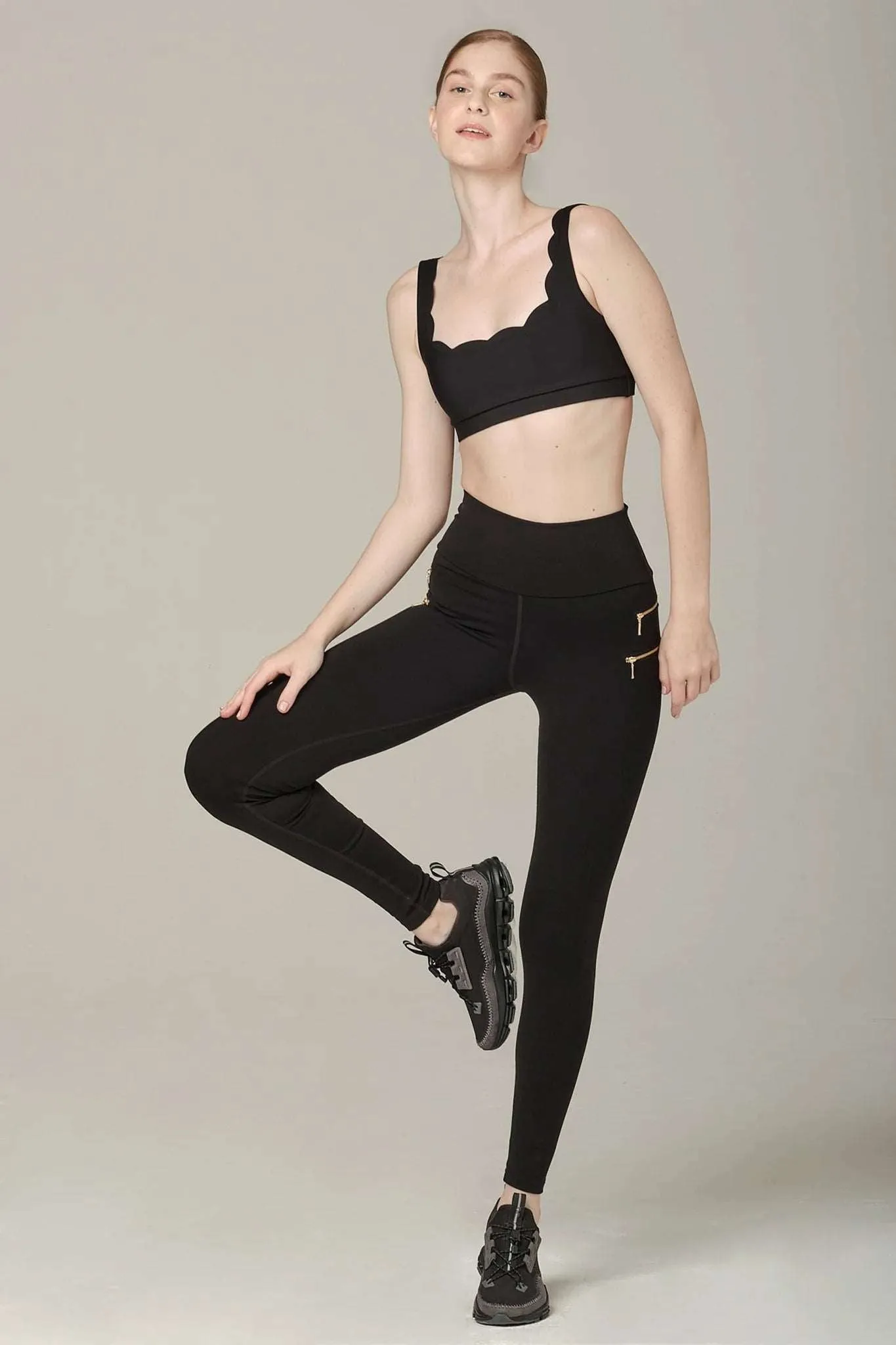 925 Fit Women's Zip It Super Soft Legging Pants - Black