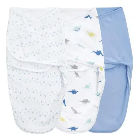 Aden and Anais 3 Pack Swaddle Wrap - Dino Rama