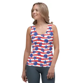 American Football Pattern Tank Top