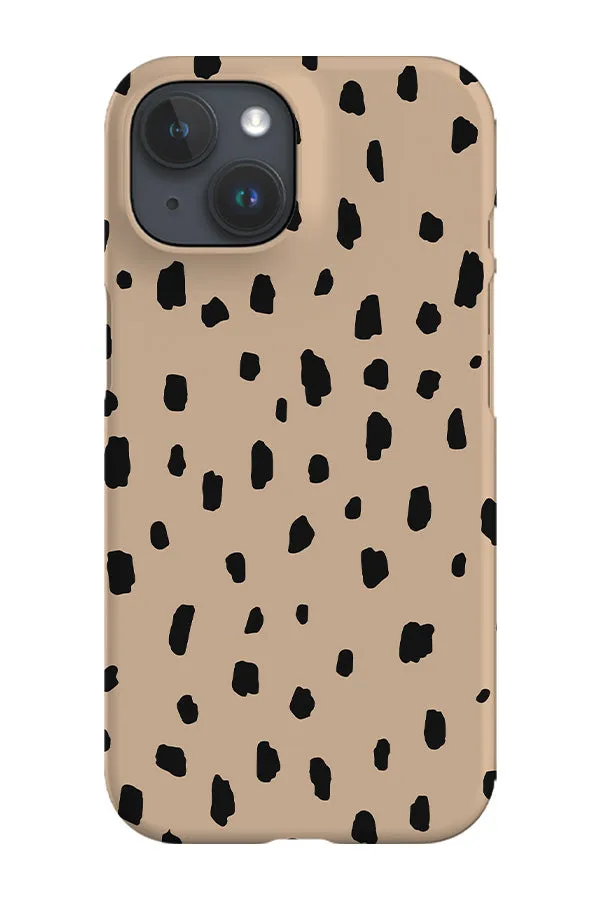 Animal Dots Print Phone Case (Beige)