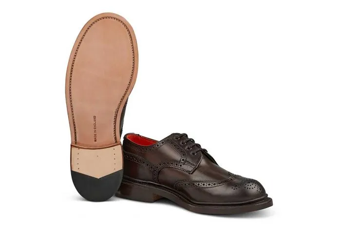 Anne Brogue Country Shoe - Espresso Burnished