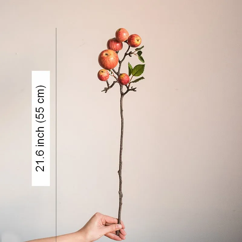 Apple Branch, Fruit Branch, Table Centerpiece, Beautiful Modern Flower Arrangement Ideas for Home Decoration, Autumn Artificial Floral for Dining Room