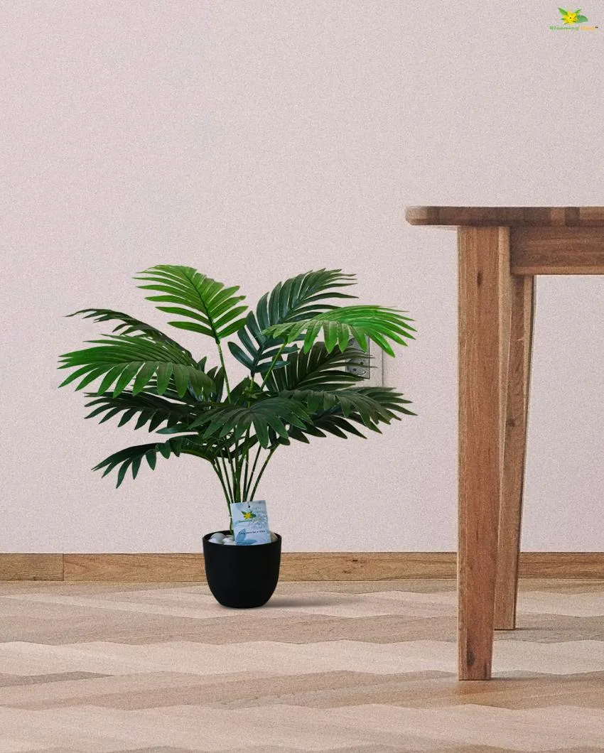 Areca Palm Artificial Plant with Pot | 12 Leaves | 2 feet