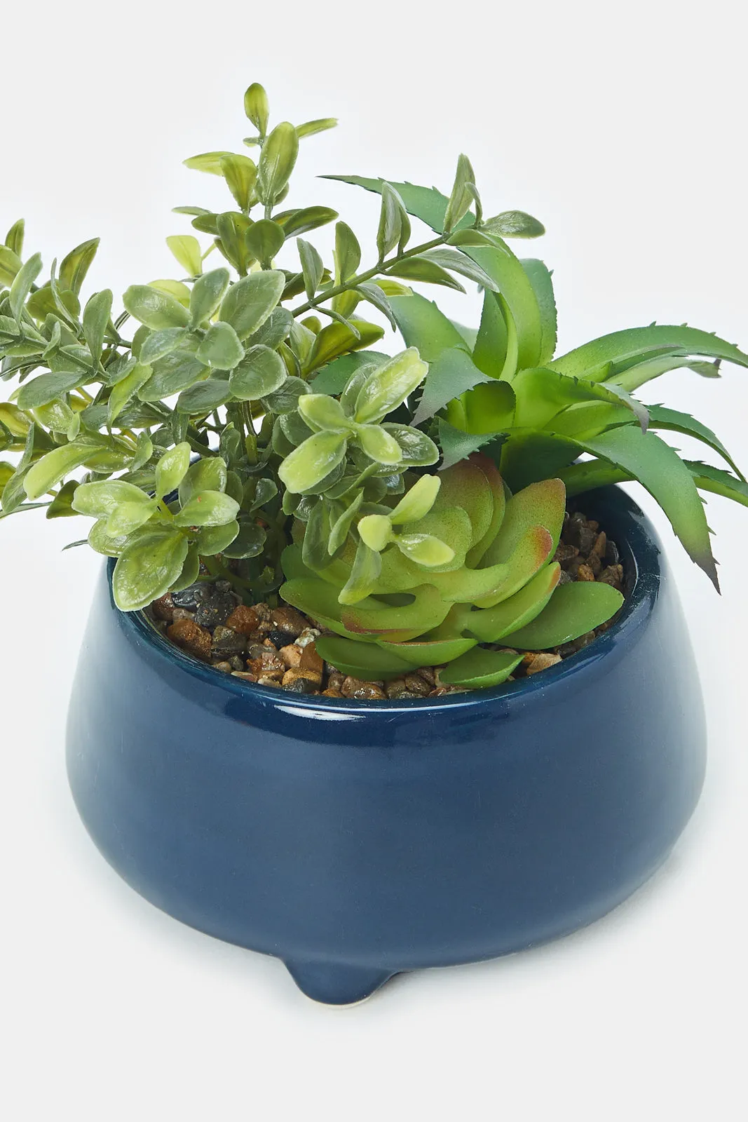 Artificial Succulent Plant With Ceramic Pot