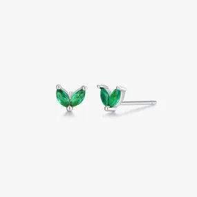 Baby Sprout Sterling Studs in Silver