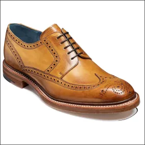 Barker Bailey Cedar Hand Painted Derby Wingtip Brogue--