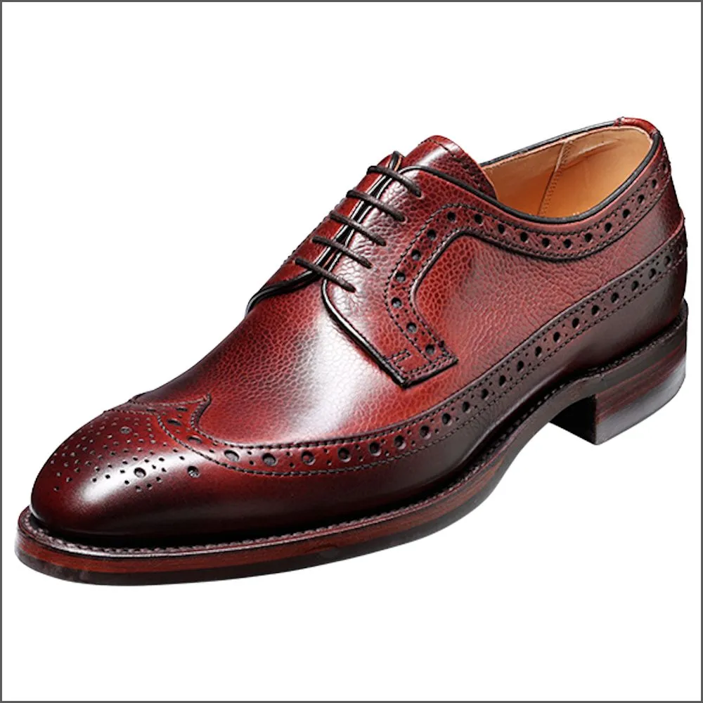 Barker Calvay Cherry Grain Wingtip Brogue/