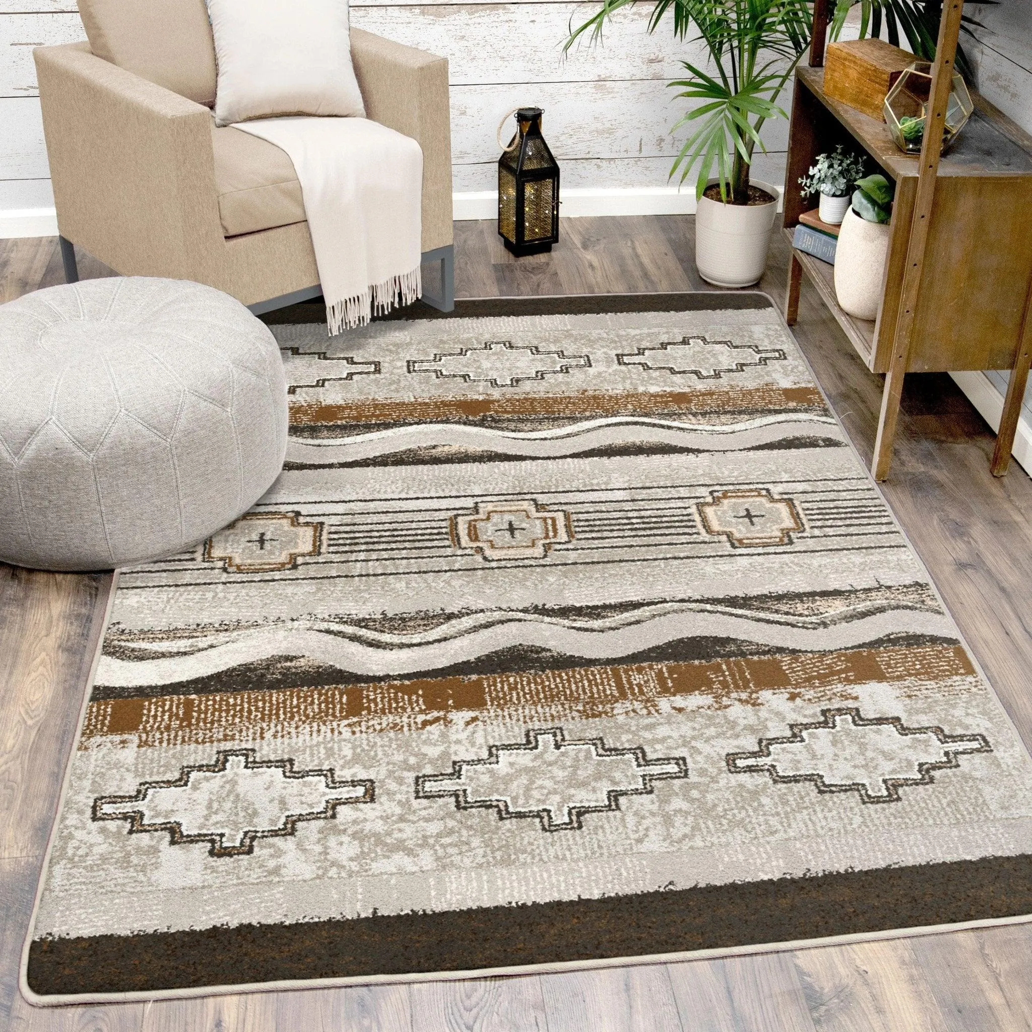 Barton Beige Southwestern Rugs