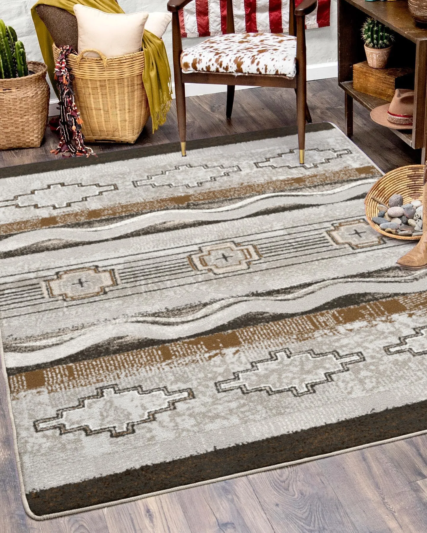 Barton Beige Southwestern Rugs