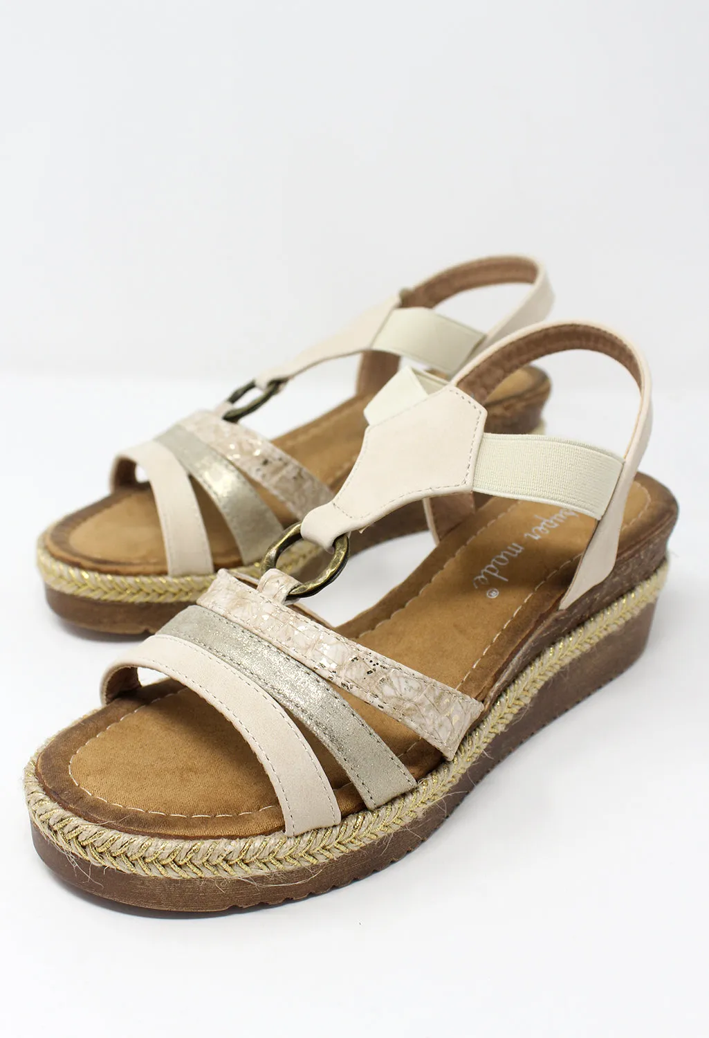 Beige Ring Sandal