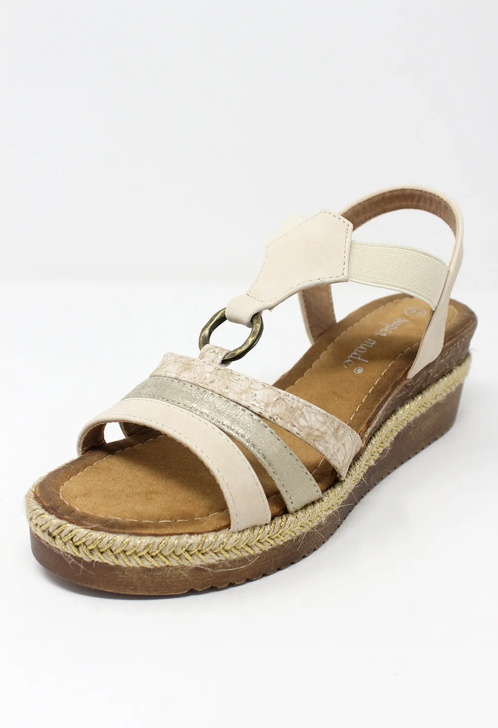 Beige Ring Sandal