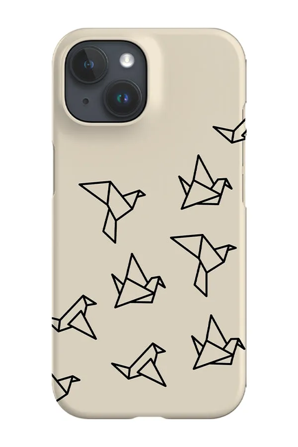 Bird Origami Phone Case (Beige)