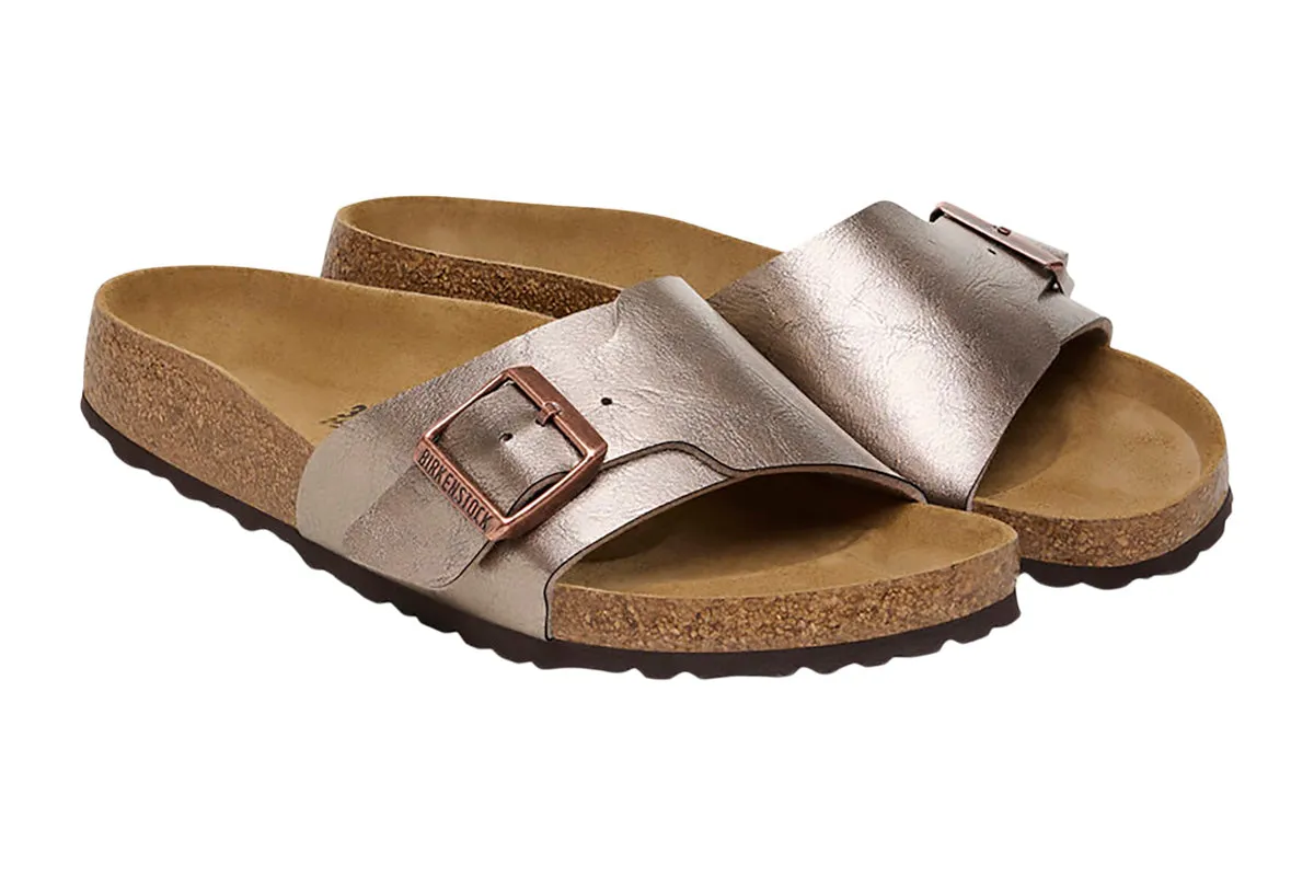 Birkenstock Catalina R Graceful Taupe Birko-Flor Womens