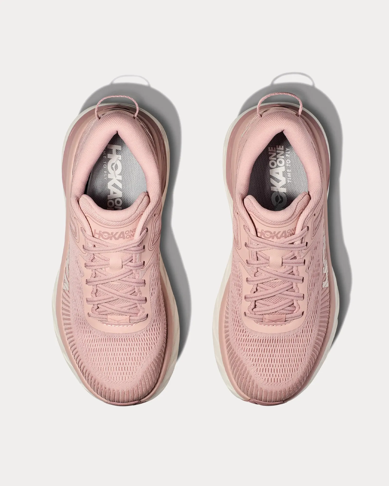 Bondi 7 Peach Whip / White Running Shoes