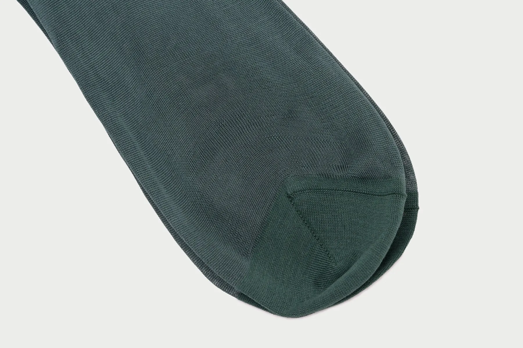 Bottle Green Silk Formal Socks