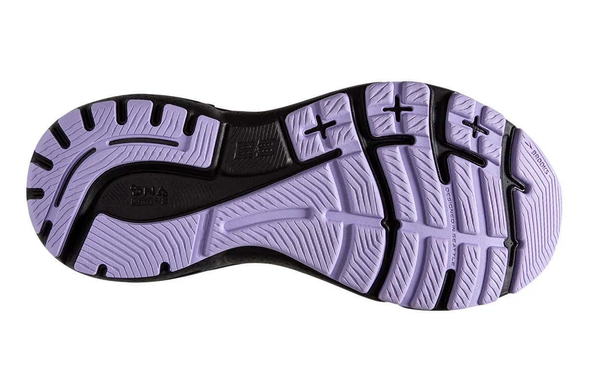 Brooks Adrenaline GTS 23 2E Grey/Black/Purple Womens