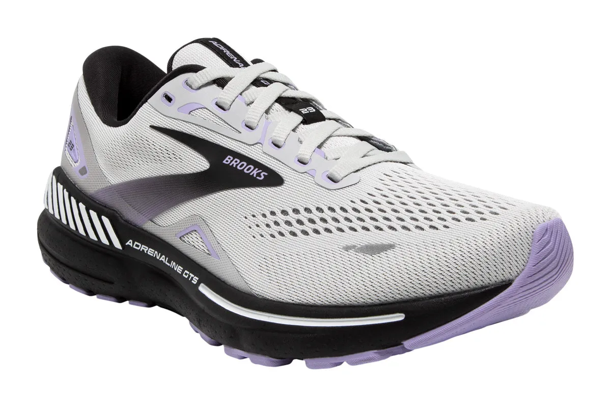 Brooks Adrenaline GTS 23 2E Grey/Black/Purple Womens