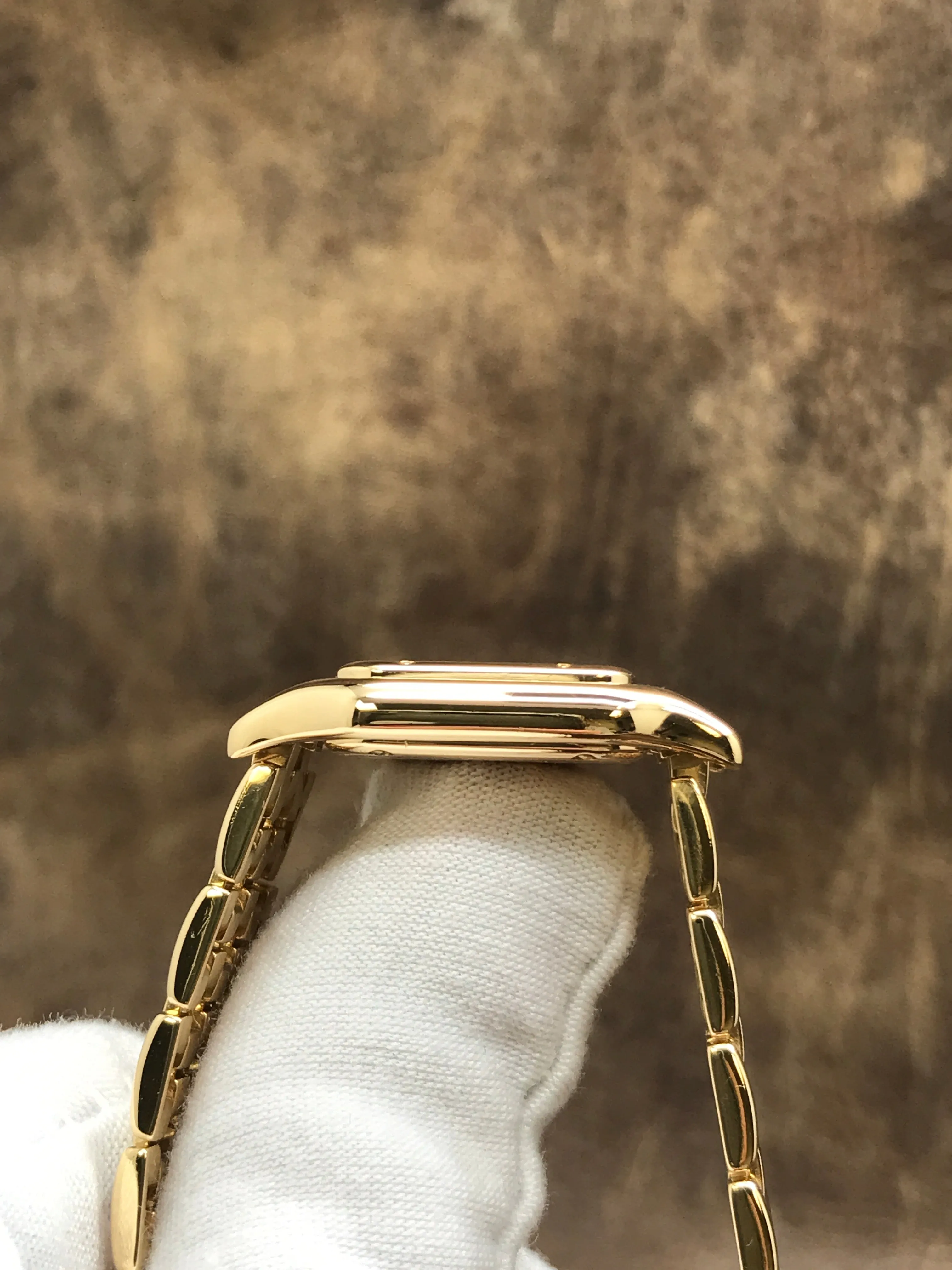 Cartier Panthere 1280 Gold Dial Quartz Women's Watch