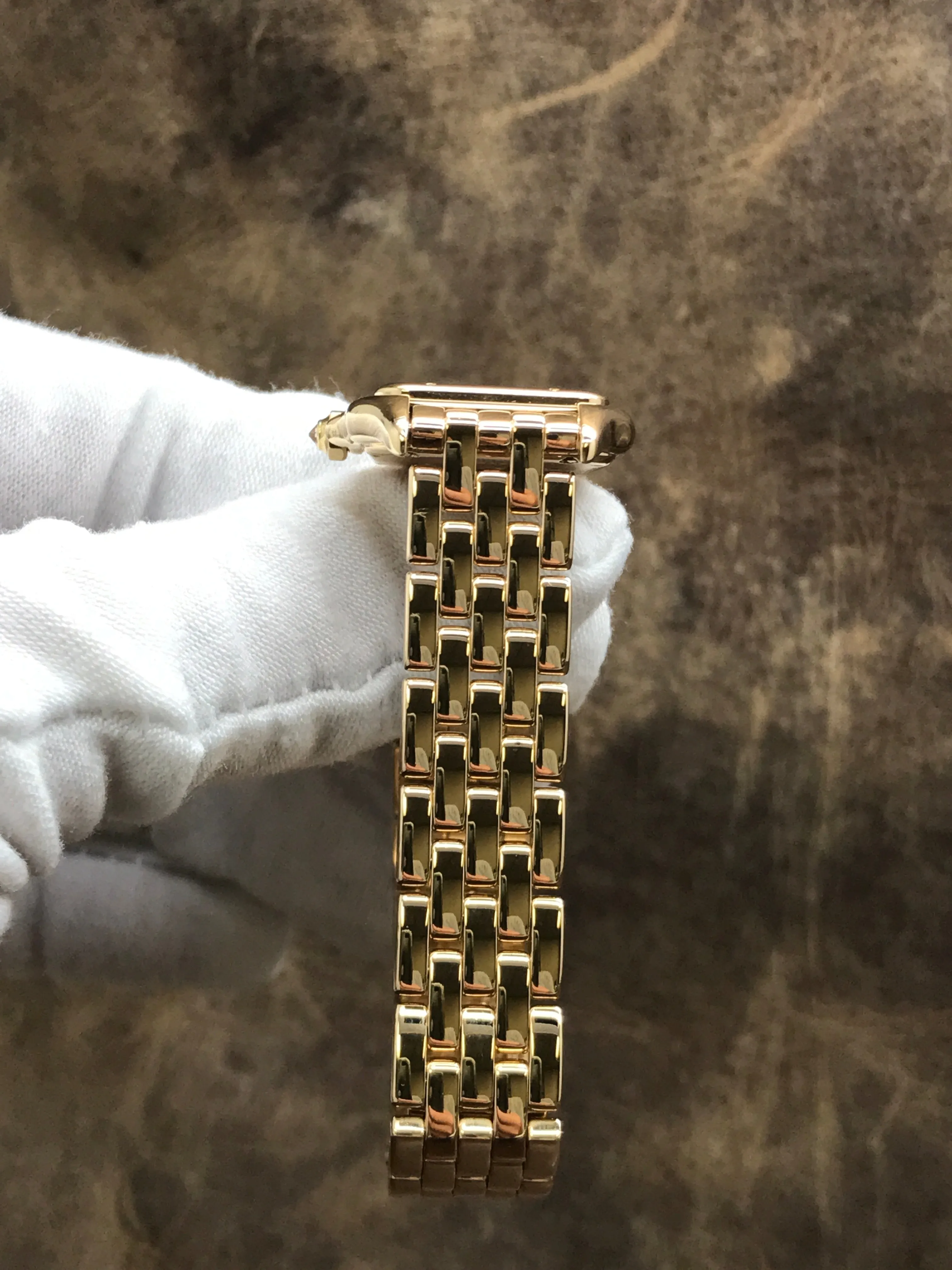 Cartier Panthere 1280 Gold Dial Quartz Women's Watch