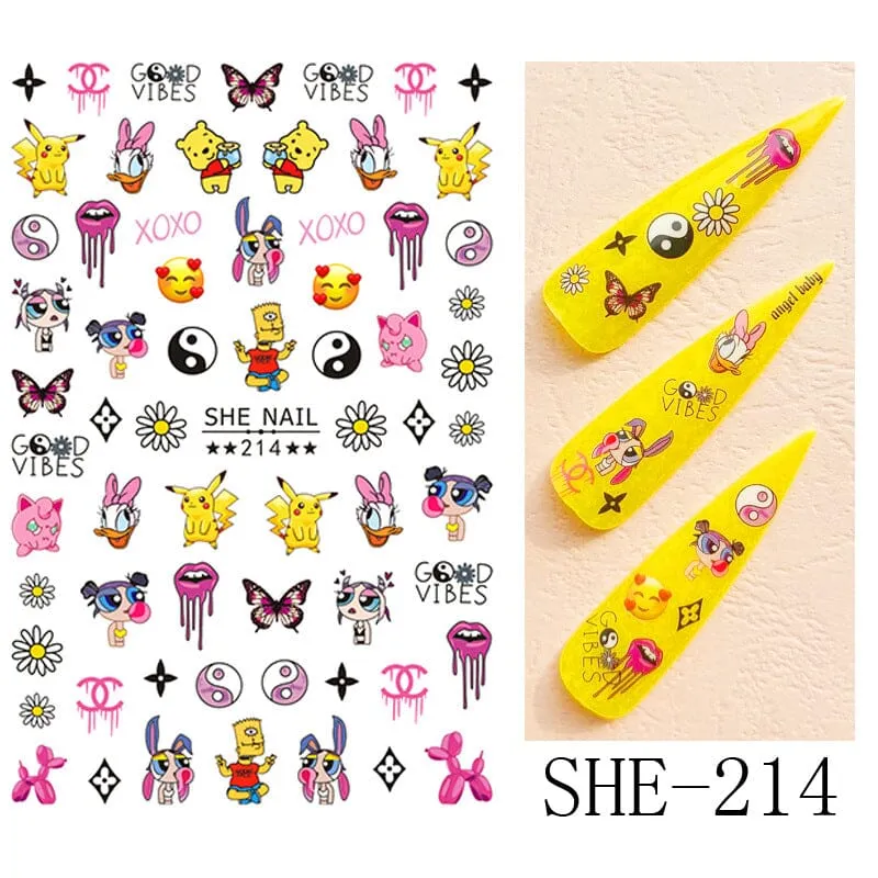 CARTOON Nail Art Stickers