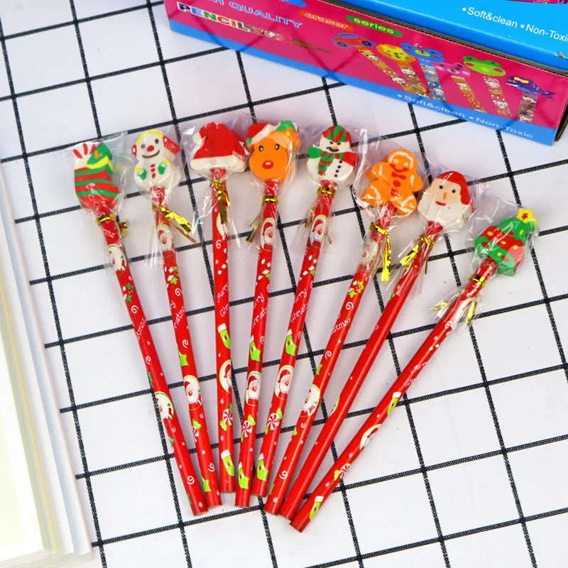 Children's Christmas Pencil With Eraser