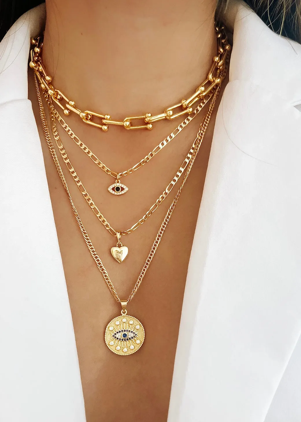 Chunky Chain Choker - Gold Filled