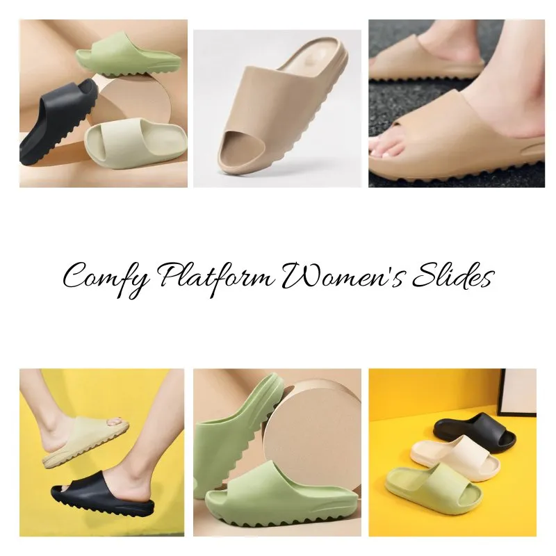 Comfy Platform Women's Slides