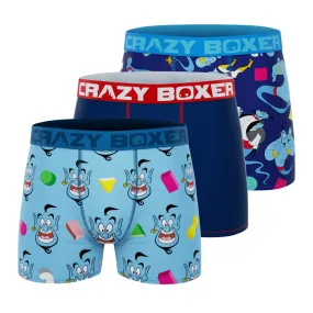 CRAZYBOXER Disney Genie Aladdin Men's Boxer Briefs (Pack 3)