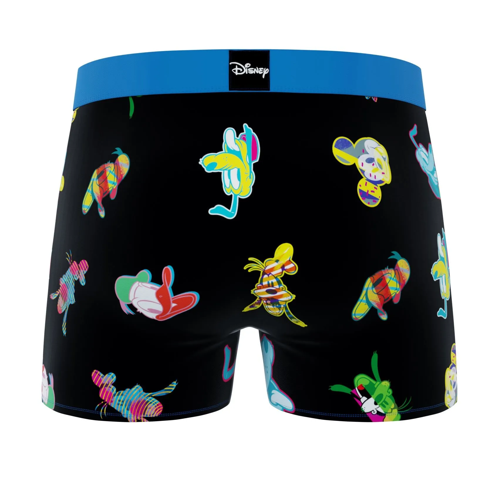 CRAZYBOXER Disney Mickey and Friends Neon Men's Boxer Briefs (3 pack)