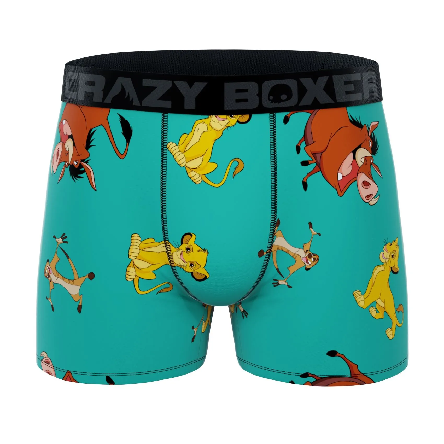 CRAZYBOXER Disney Timon & Pumba and The Lion King Men's Boxer Briefs (3 pack)