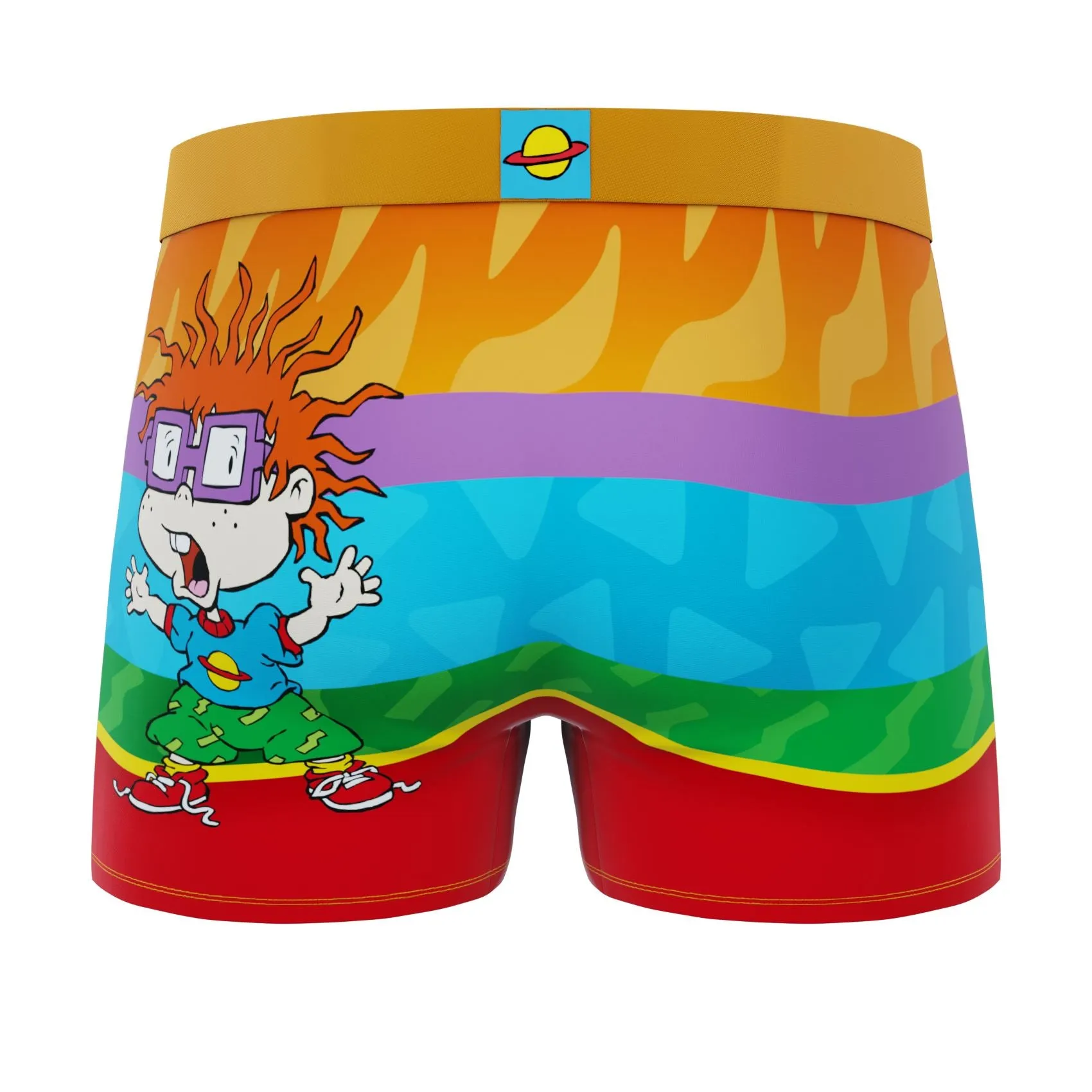 CRAZYBOXER Rugrats Chuckie Finster Faces Men's Boxer Briefs (2-Pack)