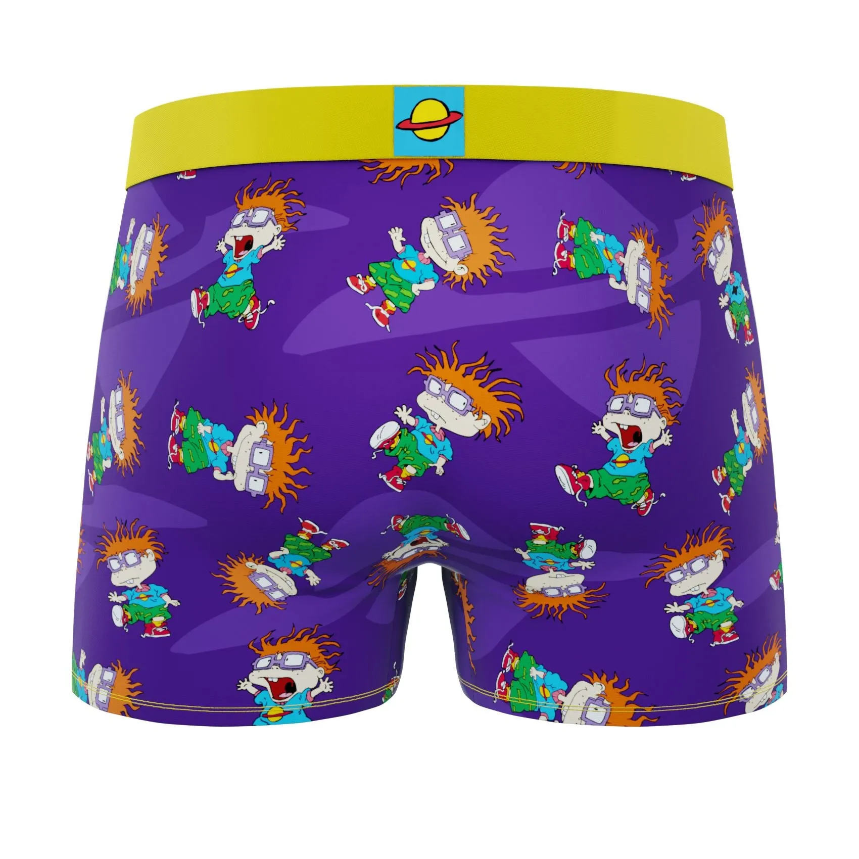 CRAZYBOXER Rugrats Chuckie Finster Faces Men's Boxer Briefs (2-Pack)