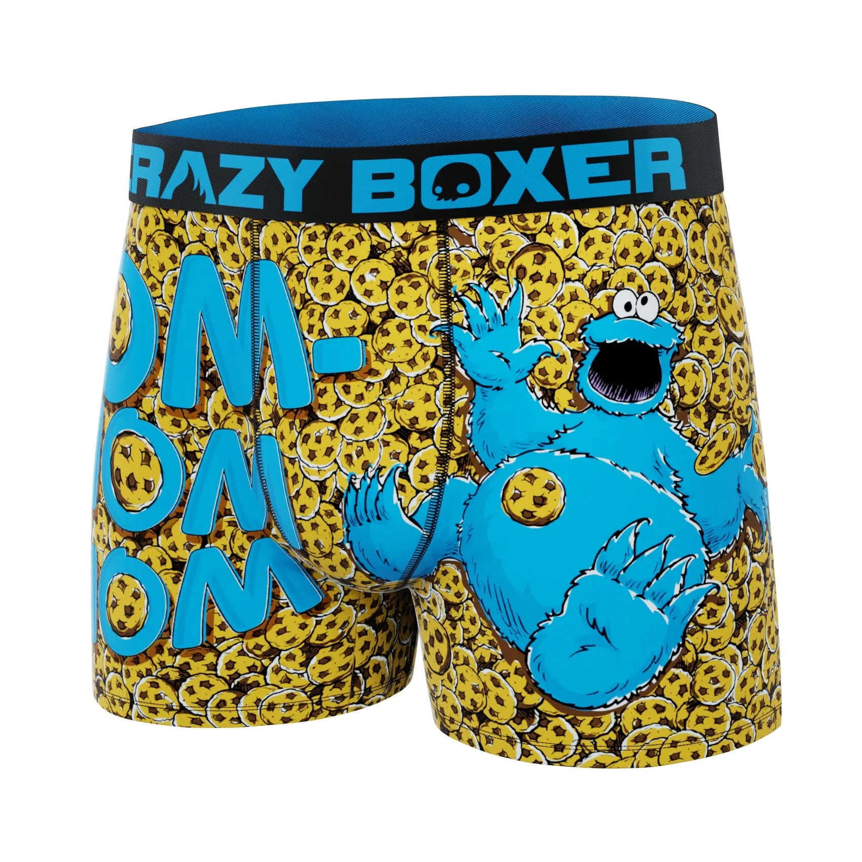 CRAZYBOXER Sesame Street Cookie Monster Men's Boxer Briefs (Creative Packaging)