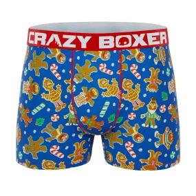 CRAZYBOXER Sesame Street Cookie Santa Monster Men's Boxer Briefs