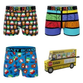 CRAZYBOXER South Park Characters Men's Boxer Briefs 3 Pack (Creative Packaging)