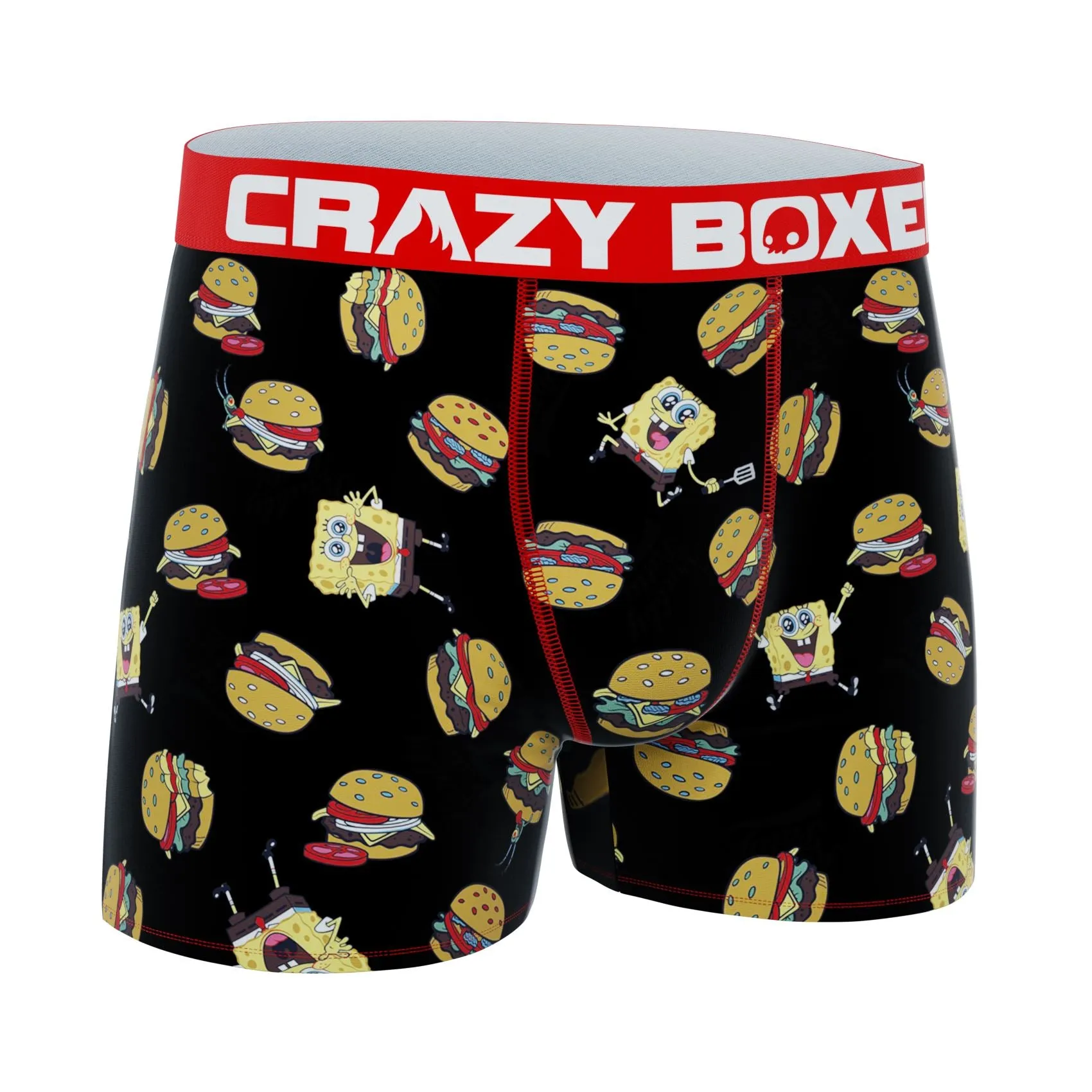 CRAZYBOXER SpongeBob Food Men's Boxer Briefs