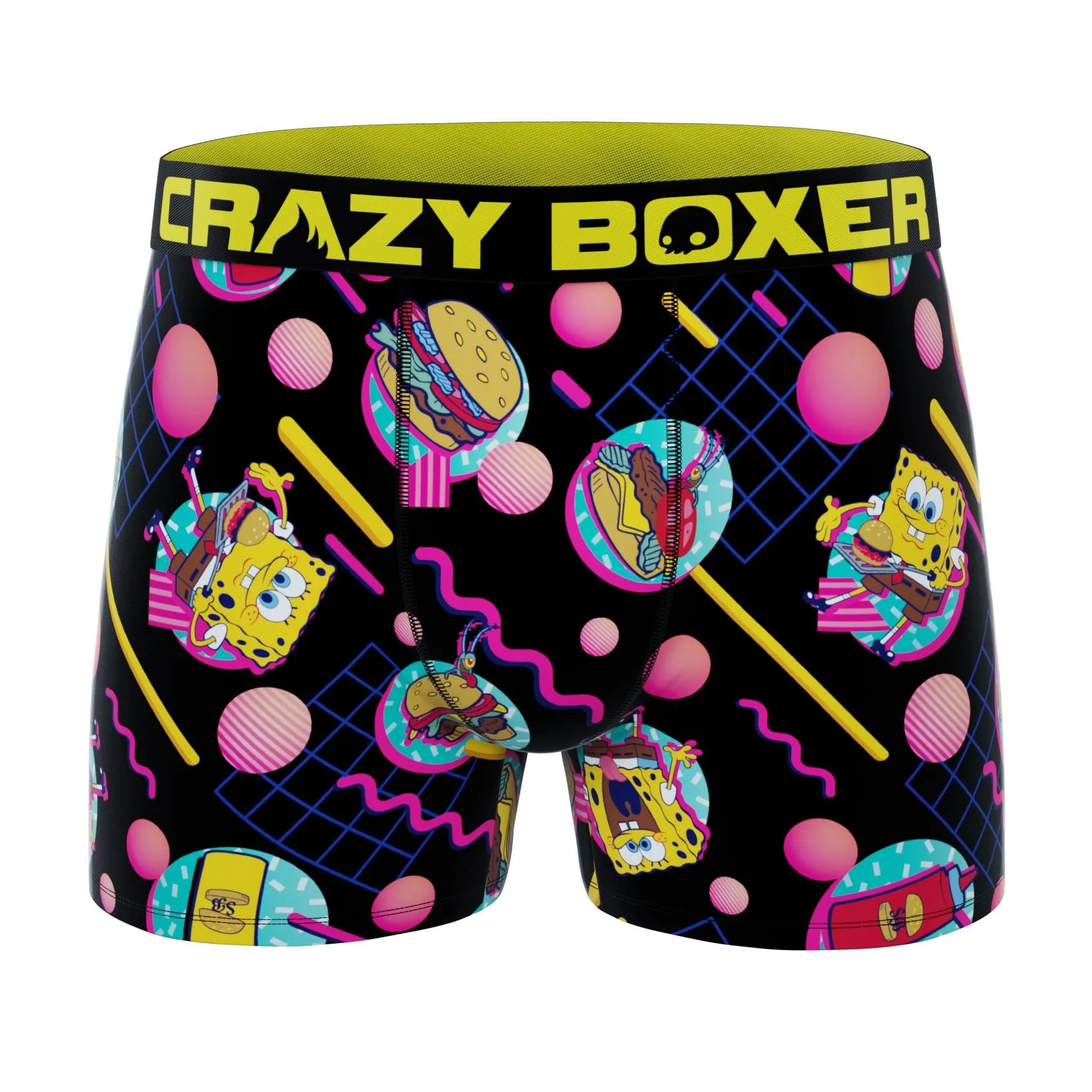 CRAZYBOXER Spongebob Men's Boxer Briefs (3 pack)