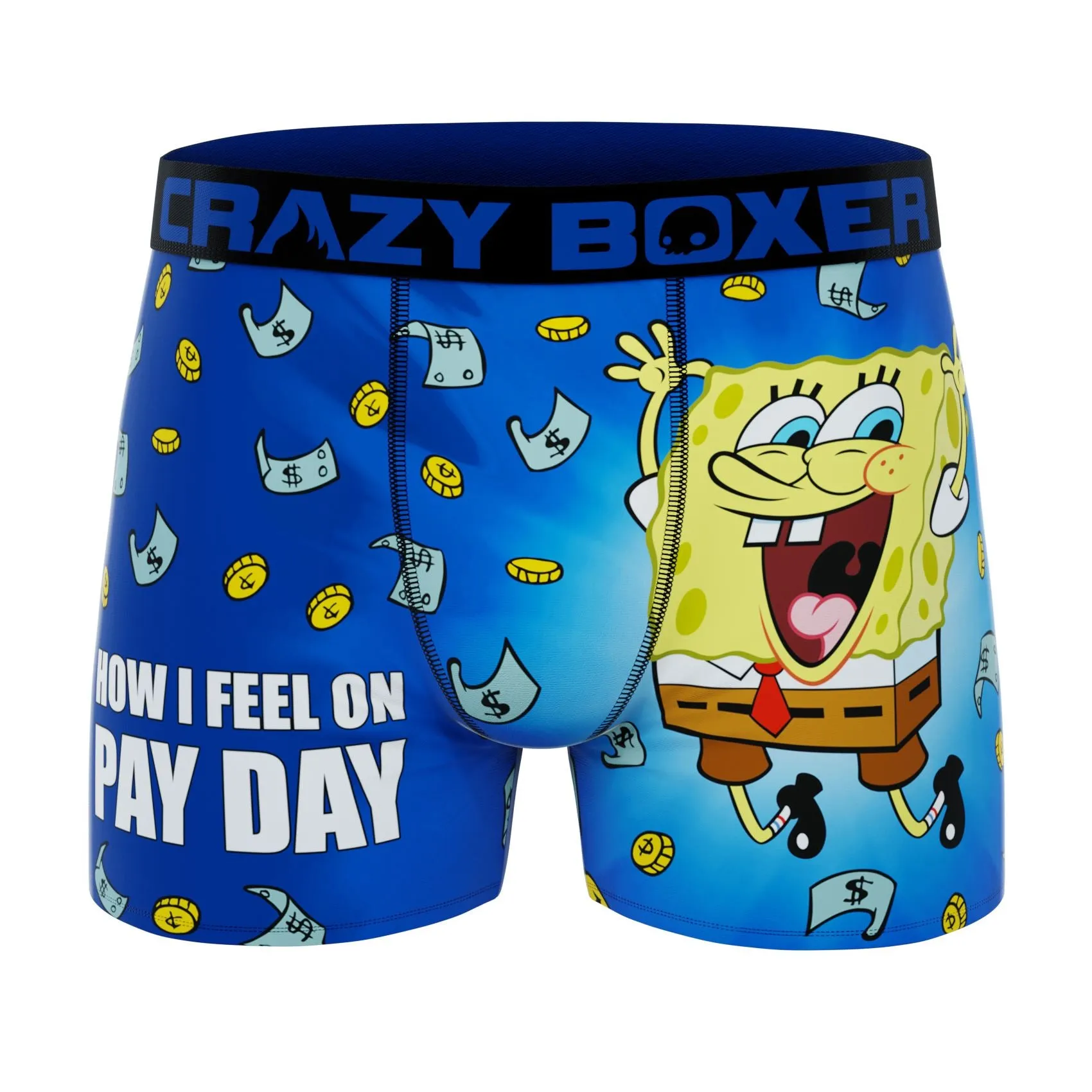 CRAZYBOXER Spongebob Men's Boxer Briefs (3 pack)