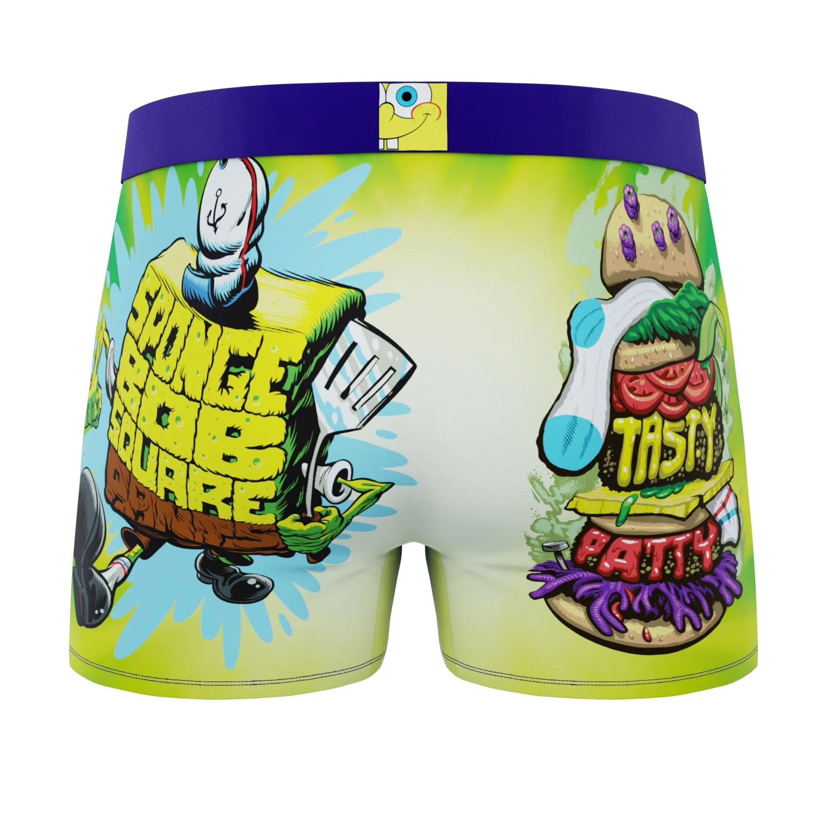 CRAZYBOXER Spongebob Tasty Patty Men's Boxer Briefs