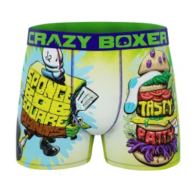 CRAZYBOXER Spongebob Tasty Patty Men's Boxer Briefs