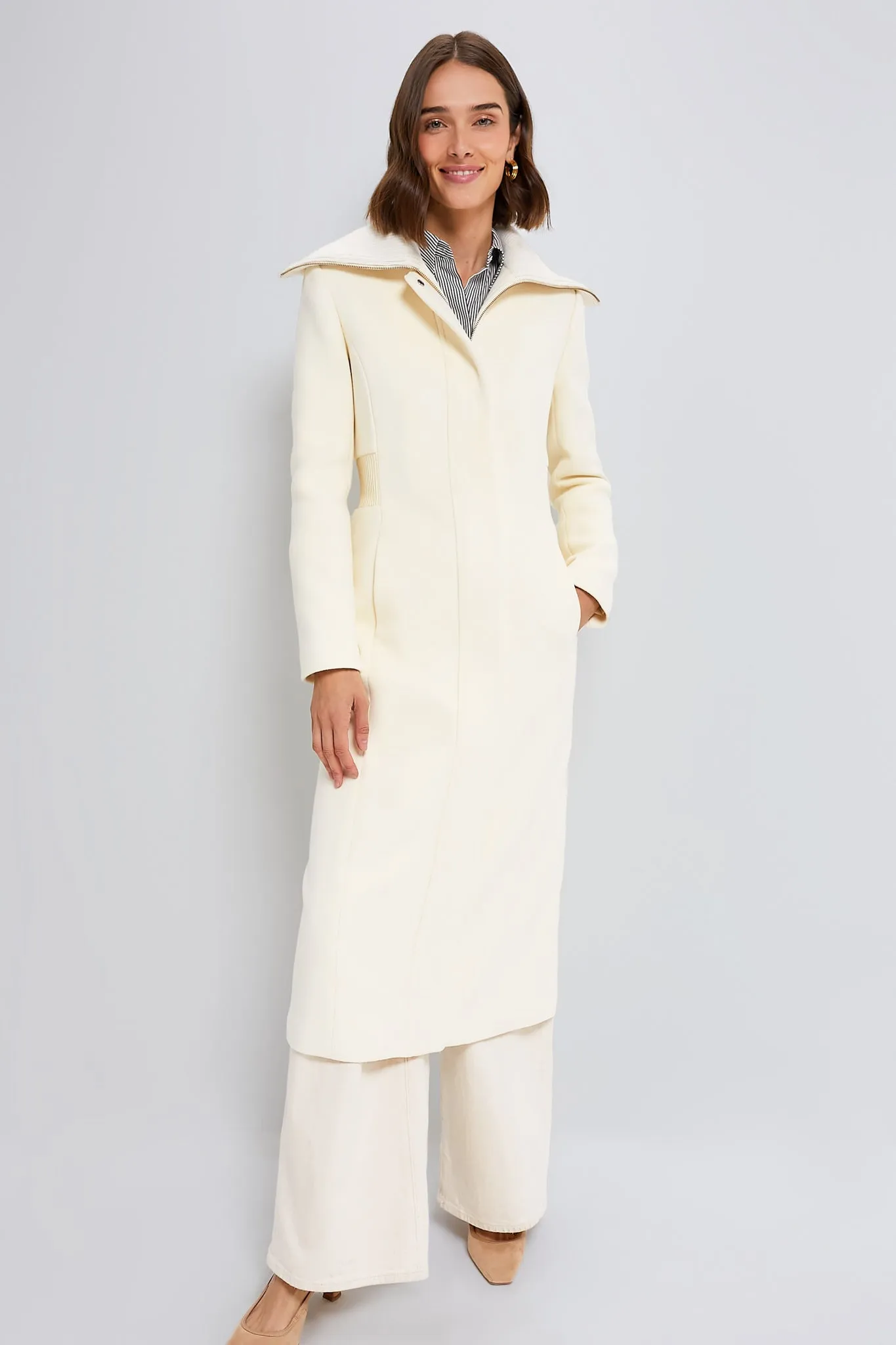 Cream Clarice Wool Coat