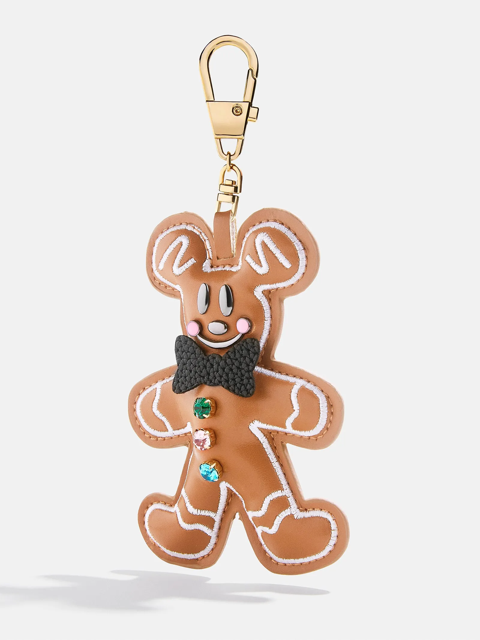 Disney Mickey Mouse Gingerbread Puff Bag Charm - Mickey Gingerbread Man Bag Charm